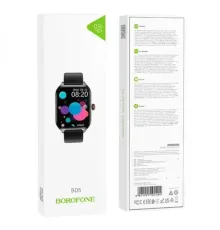 Смарт-годинник BOROFONE BD5 smart sports watch(call version) чорний (дефект пакування) mag-2000001671139152669
