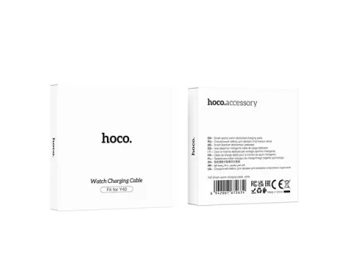 Кабель магнітний для HOCO Y40 Smart watch charging cable White mag-6942007672634153952