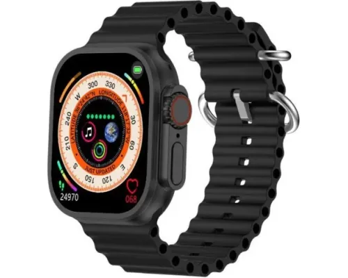 Смарт-годинник Smart Watch W&O X Ultra IP68 Чорний (дефект пакуваня) mag-2000001606018137470