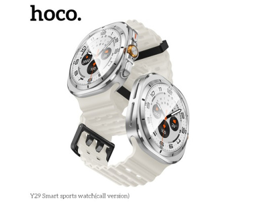 Смарт-годинник HOCO Y29 Smart sports watch(call version) Silver mag-6942007648523142471