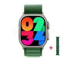 Смарт-годинник (Smart Watch) HW9 Ultra Max gold/green