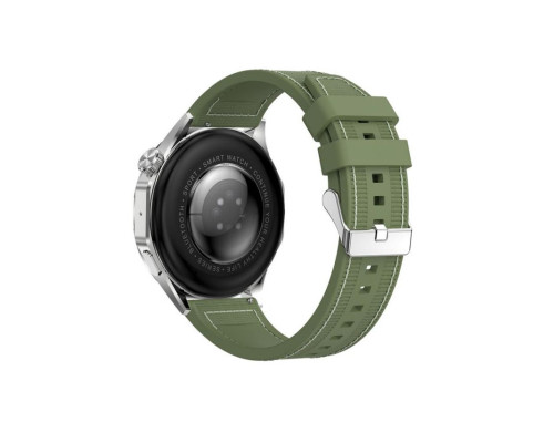 Смарт-годинник (Smart Watch) XO Watch4 Amoled silver (ремінець green) TPS-2710000337874 2710000337874