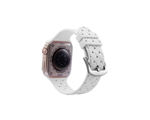 Ремінець для годинника Apple Watch Grid Weave 42/44/45/49mm 13.White (Grid42-13.White)
