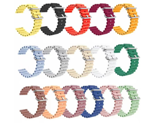 Ремінець для годинника Universal Ocean 22mm 9.White (Ocean22-9.White)