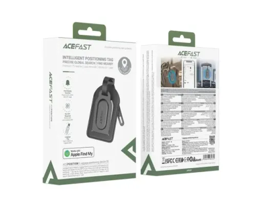 Брелок-анти втрата ACEFAST S5 luggage positioning device Black mag-6974316285762153355