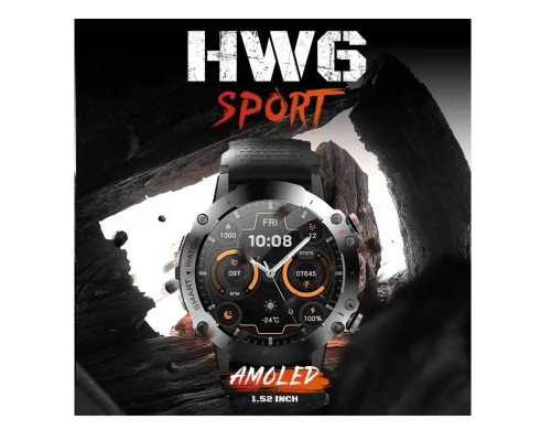 Смарт-годинник HW6 Sport Amoled+IP67 Silver