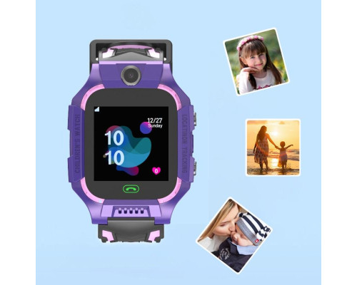 Дитячий смарт-годинник Kids SM Q19B LBS+IP67 Violet