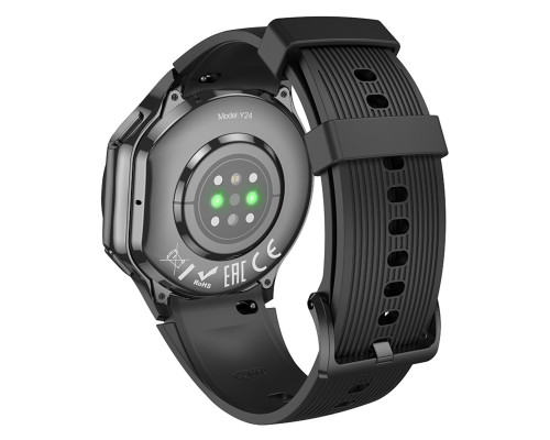 Смарт-годинник HOCO Y24 AMOLED Smart sports watch (call version) Black (6942007641005)