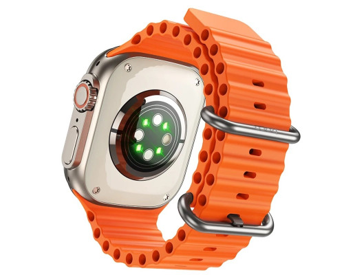 Смарт-годинник HOCO Y12 Ultra smart sports watch(call version) Titanium Gold