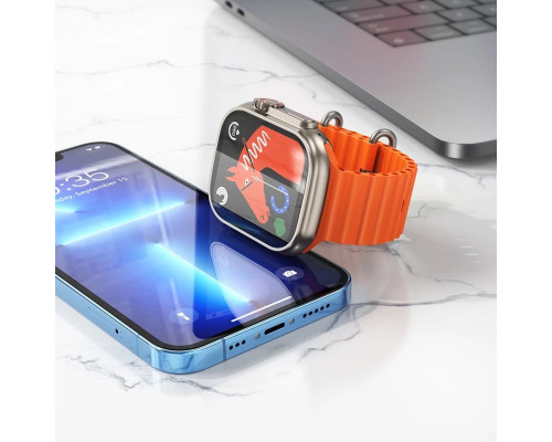 Смарт-годинник HOCO Y12 Ultra smart sports watch(call version) Titanium Gold