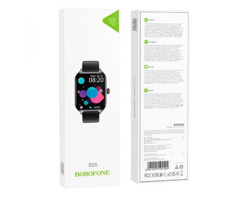 Смарт-годинник Borofone BD5 Smart sports watch(call version) Black