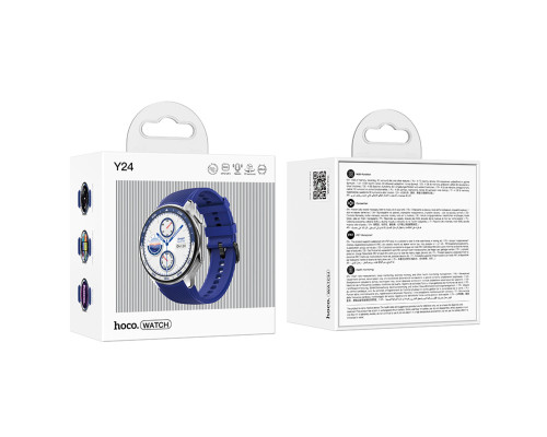 Смарт-годинник HOCO Y24 AMOLED Smart sports watch (call version) Silver (6942007641012)