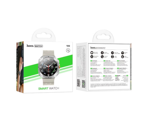 Смарт-годинник HOCO Y29 Smart sports watch (call version) Silver (6942007648523)