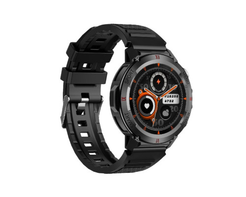 Смарт-годинник W&O IWO X22 IP68 Black (IWOX22SGR)