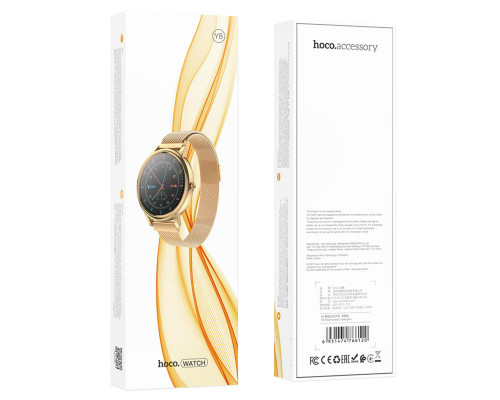 Смарт-годинник HOCO Y8 Smart sports watch Rose Gold