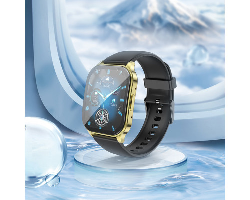 Смарт-годинник HOCO Y19 AMOLED Smart sports watch(call version) Bright Gold