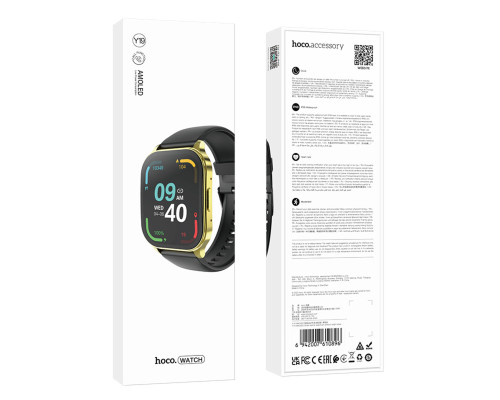 Смарт-годинник HOCO Y19 AMOLED Smart sports watch(call version) Bright Gold