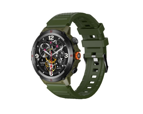 Смарт-годинник W&O IWO X22 IP68 Army Green (IWOX22AG)