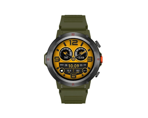 Смарт-годинник W&O IWO X22 IP68 Army Green (IWOX22AG)