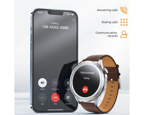 Смарт-годинник HOCO Y21 AMOLED Smart sports watch(call version) Silver (6942007624084)