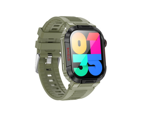 Смарт-годинник BOROFONE BD9 Smart sports watch (call version) Green (6941991113987)