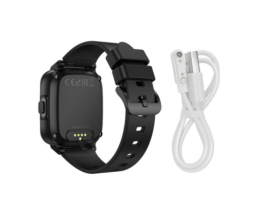 Смарт-годинник HOCO Y104 4G children phone-watch Black (6942007646352)