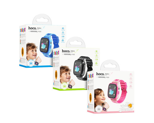Смарт-годинник HOCO Y100 children watch with call function Black (6942007625623)