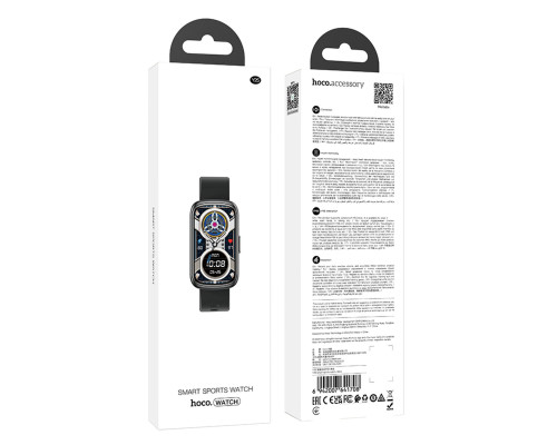 Смарт-годинник HOCO Y25 Smart sports watch Black (6942007641708)
