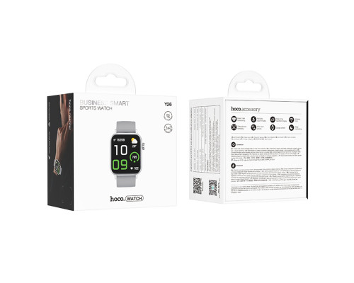 Смарт-годинник HOCO Y26 Smart sports watch (call version) Silver (6942007645423)