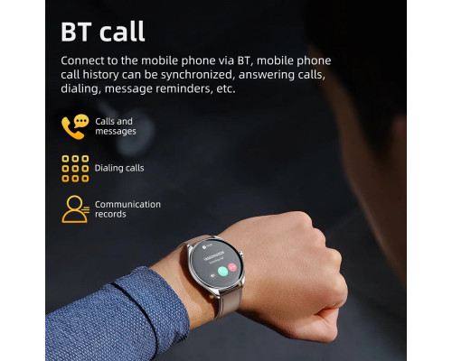 Смарт-годинник HOCO Y22 AMOLED Smart sports watch(call version) Silver (6942007628990)