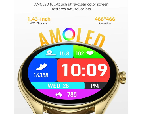 Смарт-годинник HOCO Y22 AMOLED Smart sports watch(call version) Silver (6942007628990)
