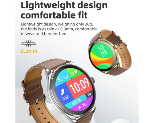 Смарт-годинник HOCO Y22 AMOLED Smart sports watch(call version) Silver (6942007628990)