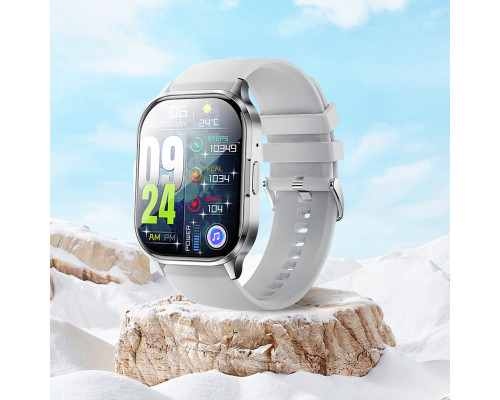 Смарт-годинник Borofone BD8 AMOLED Smart sports watch(call version) Bright Silver