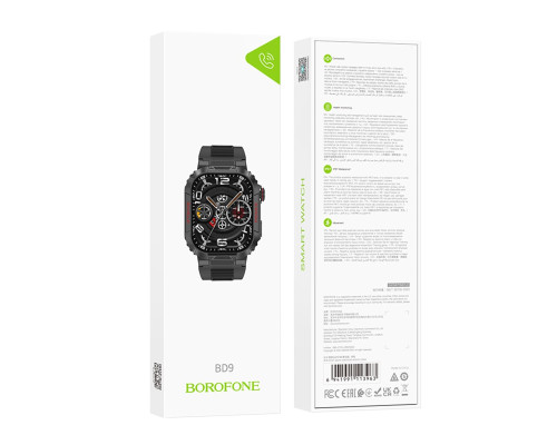 Смарт-годинник BOROFONE BD9 Smart sports watch (call version) Black (6941991113963)