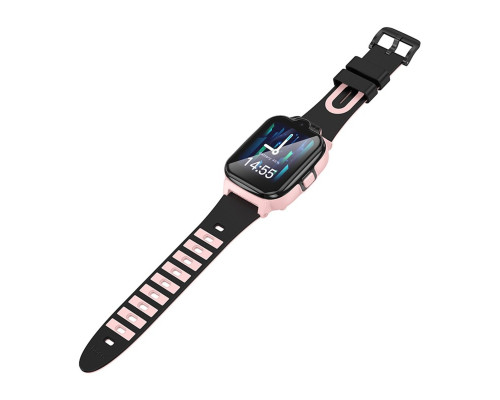 Смарт-годинник HOCO Y104 4G children phone-watch Pink (6942007646376)