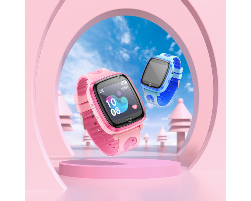 Дитячий cмарт-годинник Hoco Y100 children watch with call function Pink (6942007625647)