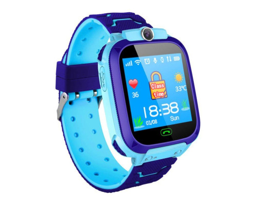 Дитячий смарт-годинник Kids SM Q12B LBS+IP67 Blue (Q12BBlue)