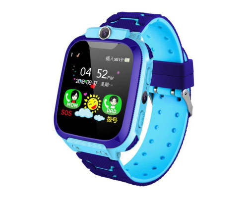 Дитячий смарт-годинник Kids SM Q12B LBS+IP67 Blue (Q12BBlue)
