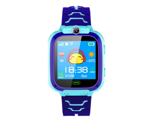 Дитячий смарт-годинник Kids SM Q12B LBS+IP67 Blue (Q12BBlue)