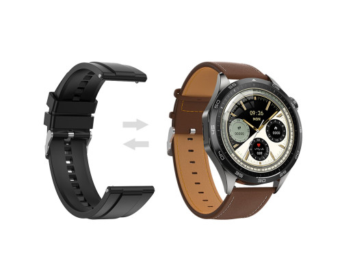 Смарт-годинник HOCO Y21 AMOLED Smart sports watch(call version) Metal gray (6942007624077)