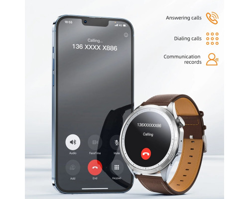 Смарт-годинник HOCO Y21 AMOLED Smart sports watch(call version) Metal gray (6942007624077)