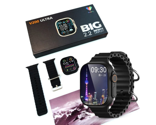 Смарт-годинник BIG V200 Ultra IP65 Black