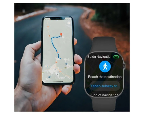 Смарт-годинник W&O X10 Amoled+IP67 Black (WOX10BL)