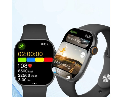 Смарт-годинник W&O X10 Amoled+IP67 Black (WOX10BL)