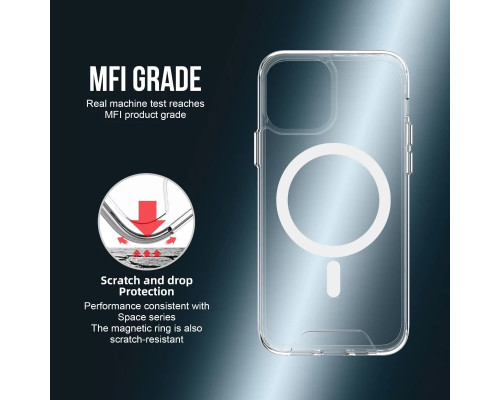 Чохол для смартфона Space Magnetic for Apple iPhone 11 Pro Max Transparent