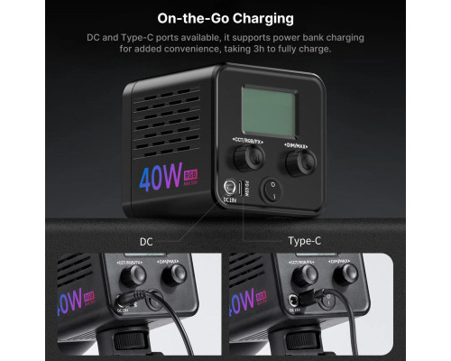 Відеосвітло Ulanzi Vijim 40W RGB COB Fill Light (L024 40WRGB) (UV-L024)