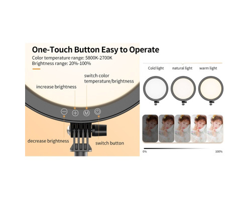 Відеосвітло Ulanzi Vijim 10inch streaming key light (UV-2591 K13) (UV-2591)