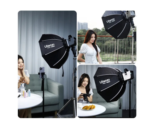 Відеосвітло Ulanzi Vijim40cm Octagonal Softbox with Mini Bowens Mount and Grid (L066 LAS002) (UV-L066)