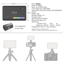 Відеосвітло Ulanzi Vijim light Black (UV-2495 VL120RGB) (UV-2495)