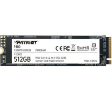 SSD M.2 Patriot P300 512GB NVMe 2280 PCIe 3.0x4 3D NAND TLC (P300P512GM28)